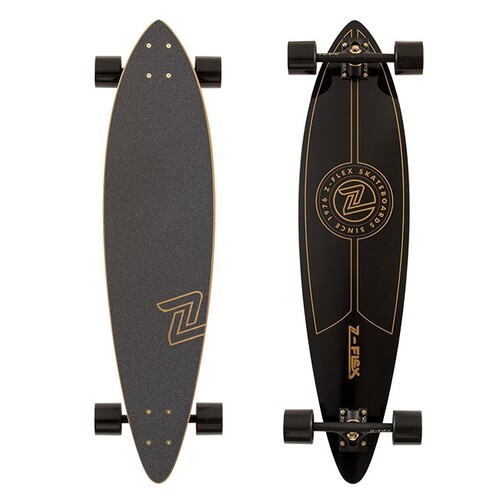 Z-Flex Complete Longboard Pintail Black/Gold