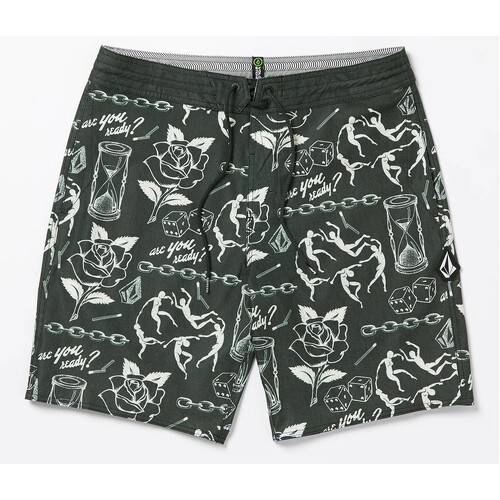 Volcom Boardshorts Medley Stoney 19 Stealth [Size: 30 inch Waist]