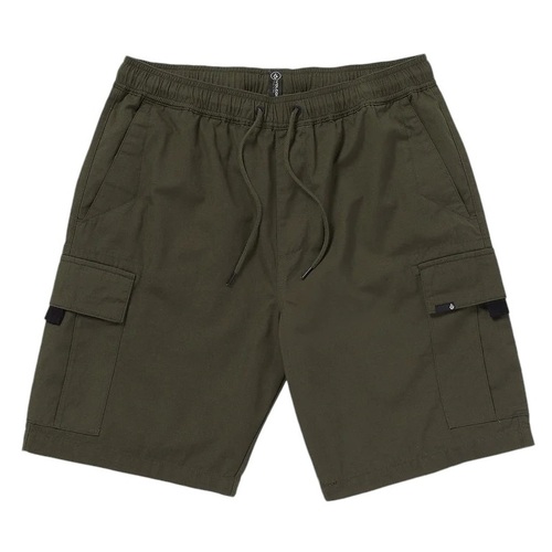 Volcom Shorts March Cargo Elastic Waist Wren [Size: Mens Large]