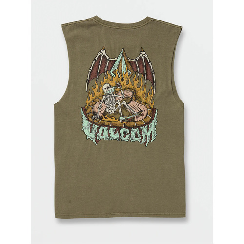 Volcom Muscle Hessian Army Green Combo [Size: Mens X Large]