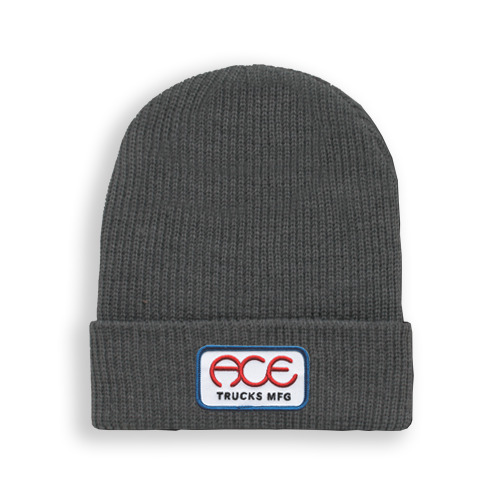 Ace Beanie Rings Logo Charcoal