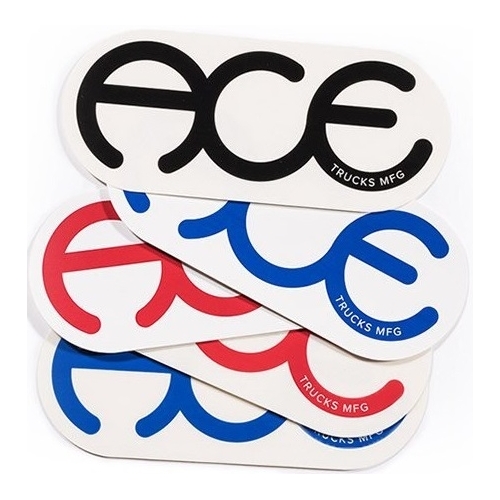 Ace Sticker 6 inch Rings Logo