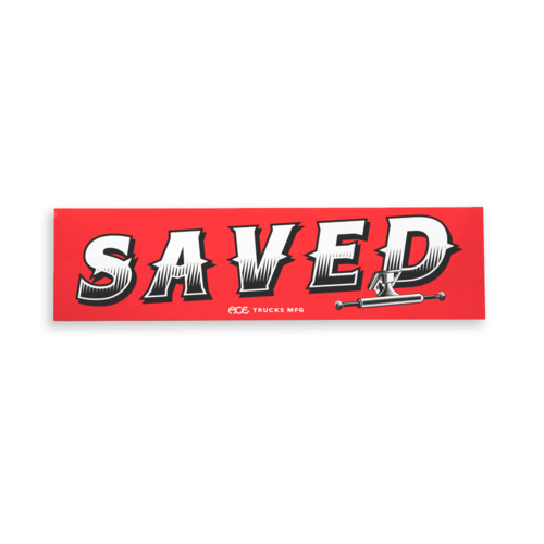 Ace Bumper Sticker Saved Large 11.5 inch