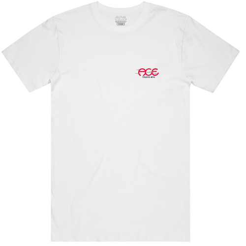 Ace Tee Dragster White [Size: Mens Small] [Colour: White]