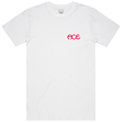 Ace Tee Left Chest Rings White [Size: Mens Small] [Colour: White]