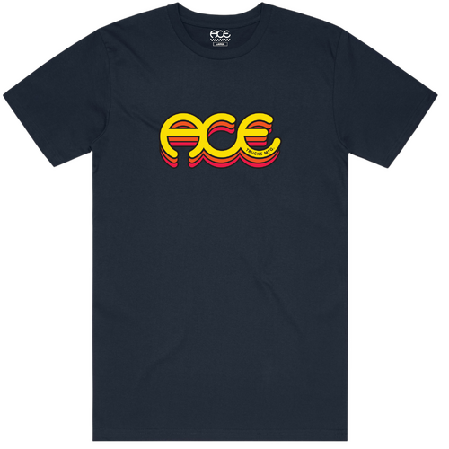 Ace Tee Sunrise Navy [Size: Mens Small] [Colour: Blue]