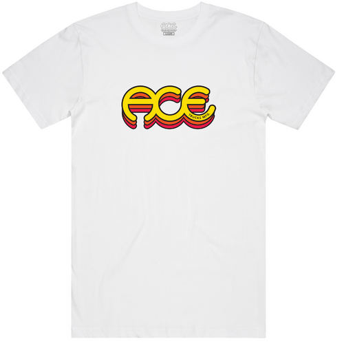Ace Tee Sunrise White [Size: Mens Small] [Colour: White]