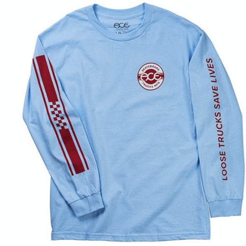 Ace Tee L/S Retro Jersey Blue Powder [Size: Mens Small]