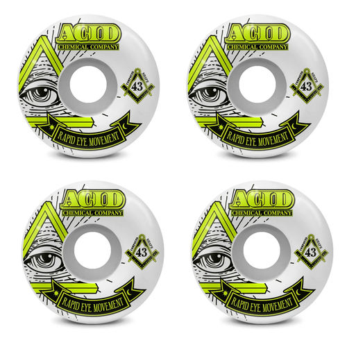 Acid Wheels REM 52mm (99a) Pyramid White