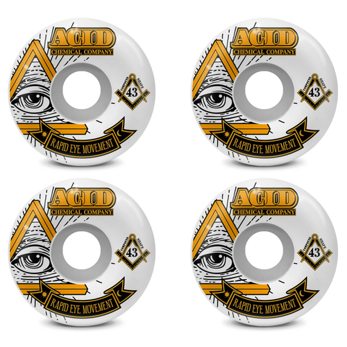 Acid Wheels REM 55mm (99a) Pyramid White