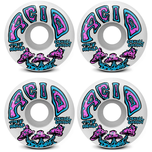 Acid Wheels Type A 53mm (99a) Shrooms White