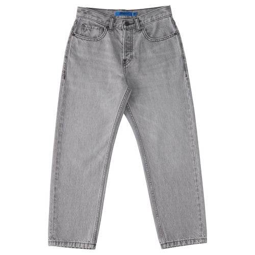 DC Youth Pants Worker Baggy Denim Grey Wash [Size: Youth 8]