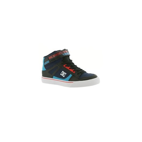 DC Youth Pure High Elastic Velcro Blue/Black/Red [Size: US 13K]