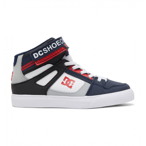 DC Youth Pure High Elastic Velcro Navy/White [Size: US 2]