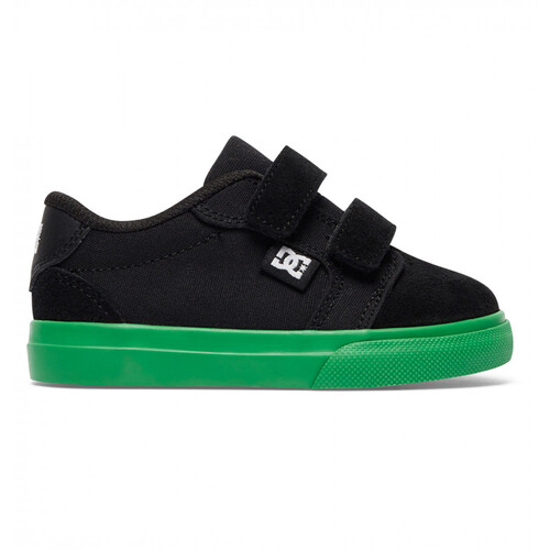 DC Youth Anvil Velcro Black/Green [Size: US 5K]