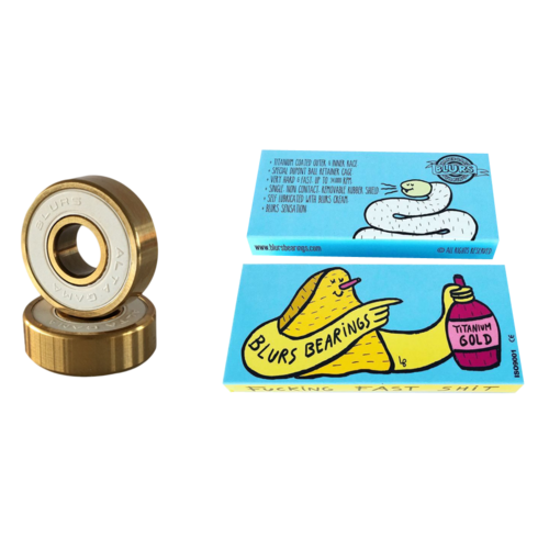 Blurs Bearings Titanium Gold