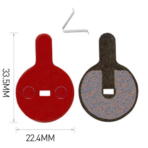 E-Scooter Brake Pads Round 22mm Bolzzen Dragon GTR etc