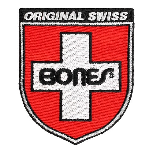 Bones Patch Swiss Shield 3.0 x 3.5 Inches