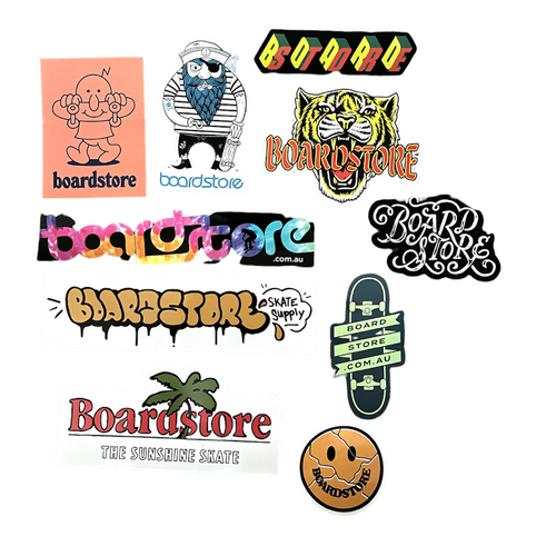 Boardstore Stickers 10 Pack