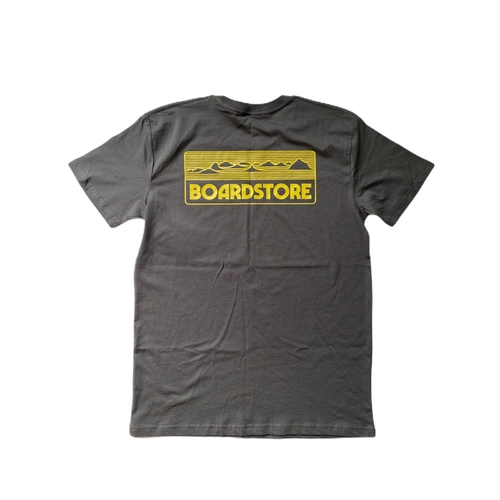 Boardstore Tee Glasshouse Charcoal/Yellow [Size: Mens Medium]