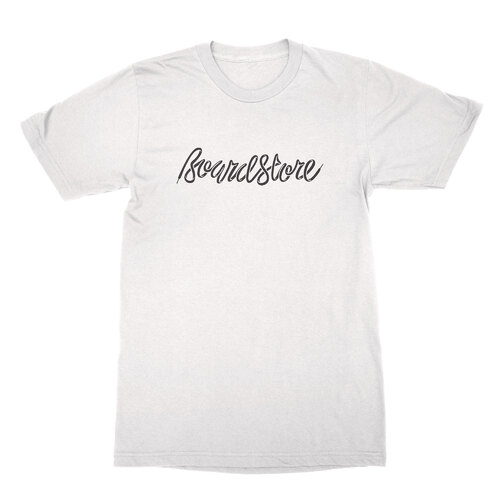 Boardstore Tee Laces Logo White/Black [Size: Mens X Large]