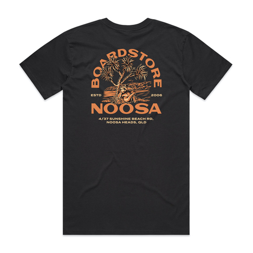 Boardstore Tee Noosa Dark Grey/Orange [Size: Mens Small]