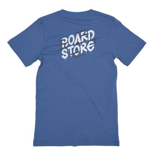 Boardstore Youth Tee On The Wall Blue/White [Size: Youth 8/XSmall]