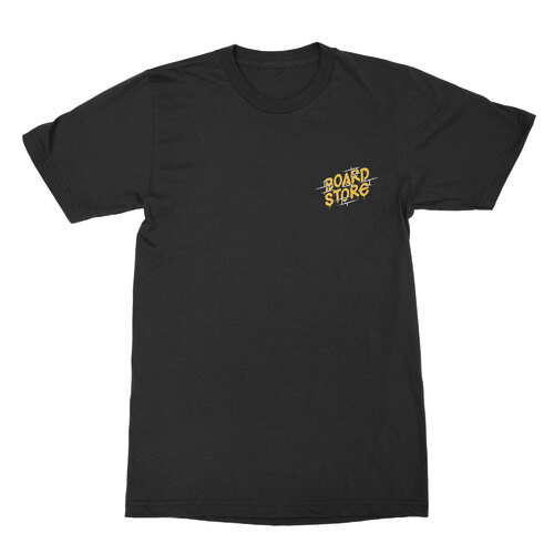Boardstore Youth Tee On The Wall Black/Yellow [Size: Youth 4]