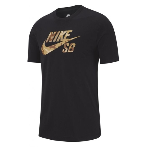 Nike SB Tee Logo SNSL 2 Black/Desert Camo [Size: Mens Small]