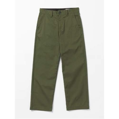 Volcom Youth Pants Frickin Nailer Squadron Green [Size: Youth 10]