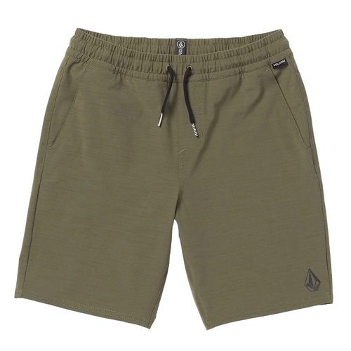 Volcom Youth Shorts Understoned Elastic Hybrid Bison [Size: Youth 10]