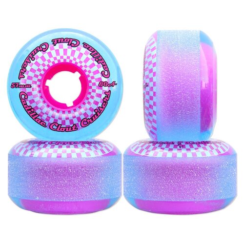 Cadillac Wheels Clout Cruisers 57mm x 80a Blue/Pink