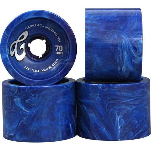 Cadillac Wheels Cruisers Blue Marble 70mm 80a