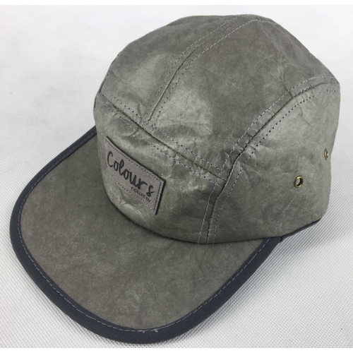 Colours Collectiv 5 Panel Paper Hat Cap Grey