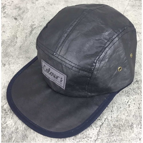 Colours Collectiv 5 Panel Paper Hat Cap Black
