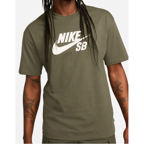 Nike SB Tee Logo Medium Olive [Size: Mens Large]