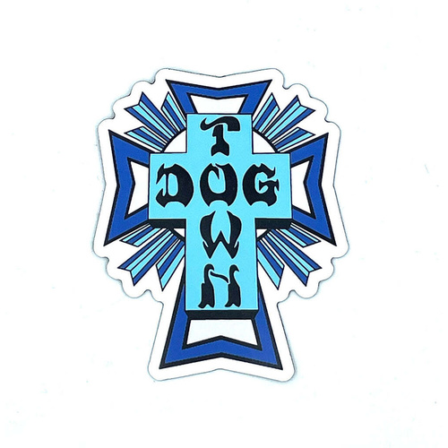Dogtown Magnet Cross Logo Blue