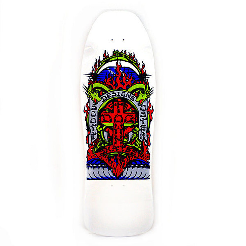 Dogtown Deck Scott Oster 80s Reissue Gloss White/Blue Pearl Full Dip 10.3