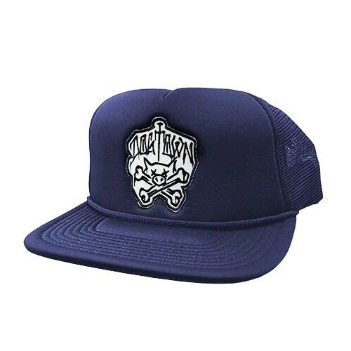 Dogtown Hat Pig & Bones Patch Mesh Snapback Navy