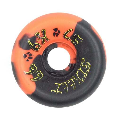 Dogtown K-9 Wheels 57mm (99a) 80s Orange/Black Swirl