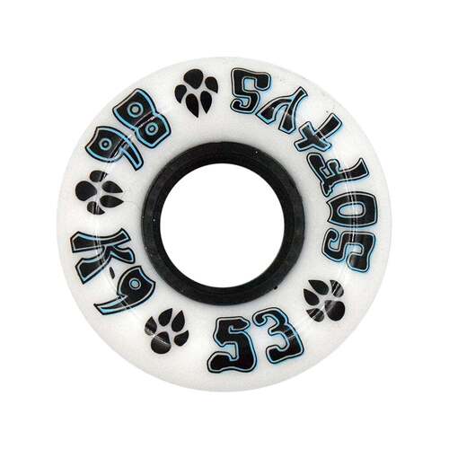 Dogtown K-9 Wheels 53mm (86a) Softys White