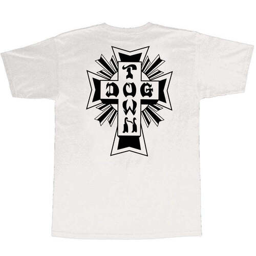 Dogtown Tee Cross Logo White/Black