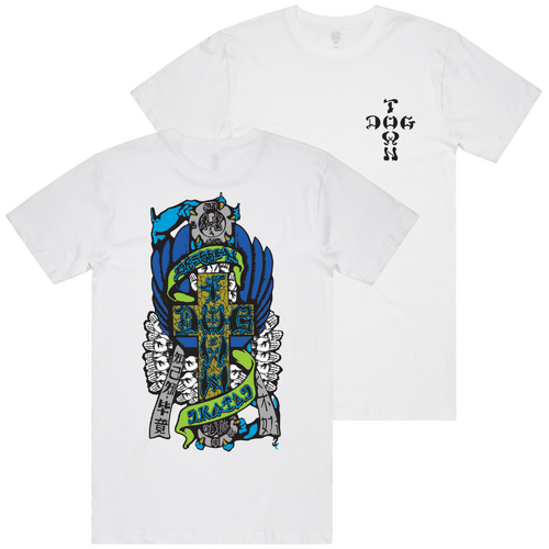 Dogtown Tee Eric Dressen Hands 80s White [Size: Mens Small]