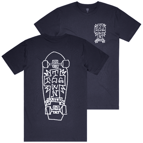 Dogtown Tee Gonz 2 Navy [Size: Mens Small] [Colour: Blue]