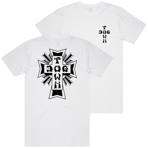 Dogtown Tee Black Mono Logo White [Size: Mens Small]