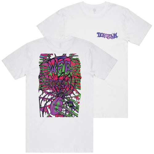 Dogtown Tee Web Neon White [Size: Mens Small]