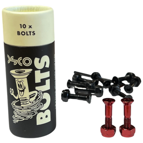 DSCO Bolts 7/8 Inch 8 x Black 2 x Red