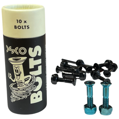 DSCO Bolts 1 Inch 8 x Black 2 x Blue