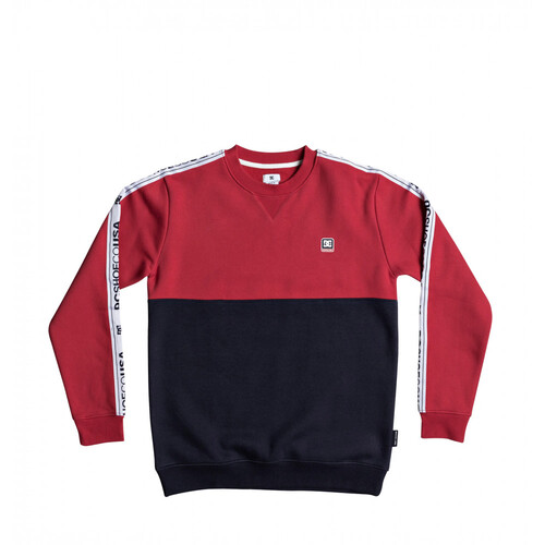 DC Youth Jumper Crew Kealey Dark Indigo/Red [Size: Youth 10/Small]