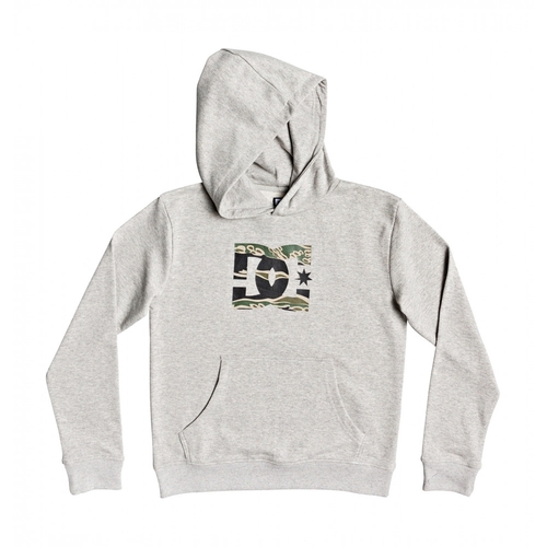 DC Youth Jumper Hood Star PO Grey Heather/Camo [Size: Youth 10/Small]